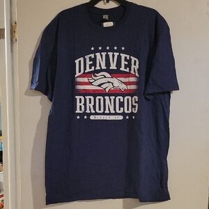 Navy Blue Denver Broncos Tee